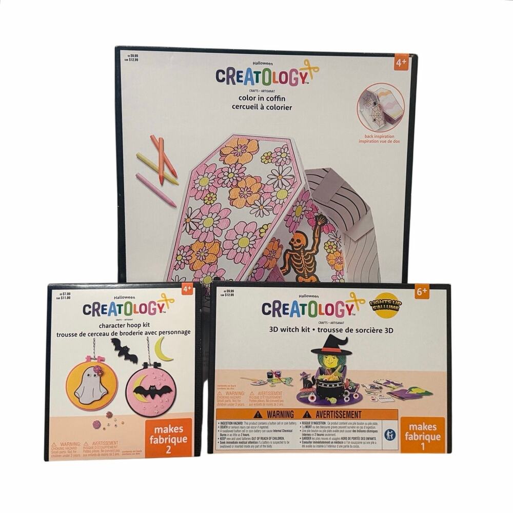 Halloween Kids Craft Kit DIY Spooky Creatology Bundle NIB